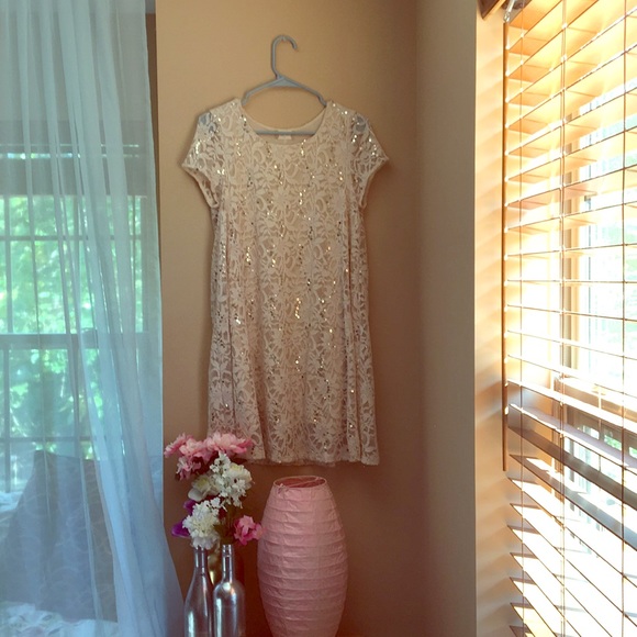 Off-white sparkly dress! - Picture 1 of 1
